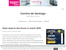 Tablet Screenshot of caminodesantiago.me
